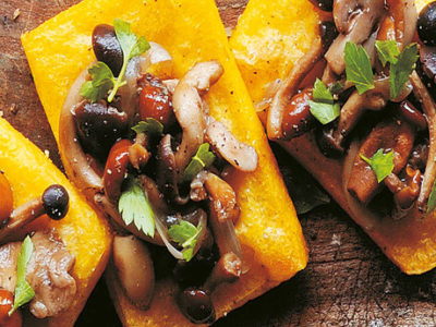 Ricetta Polenta grigliata con fungata